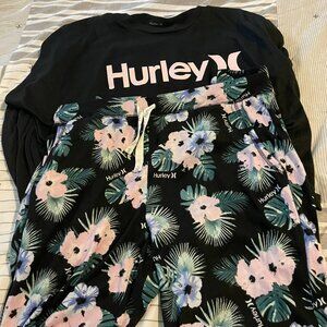 Hurley Pajama Lounge Set LN Medium